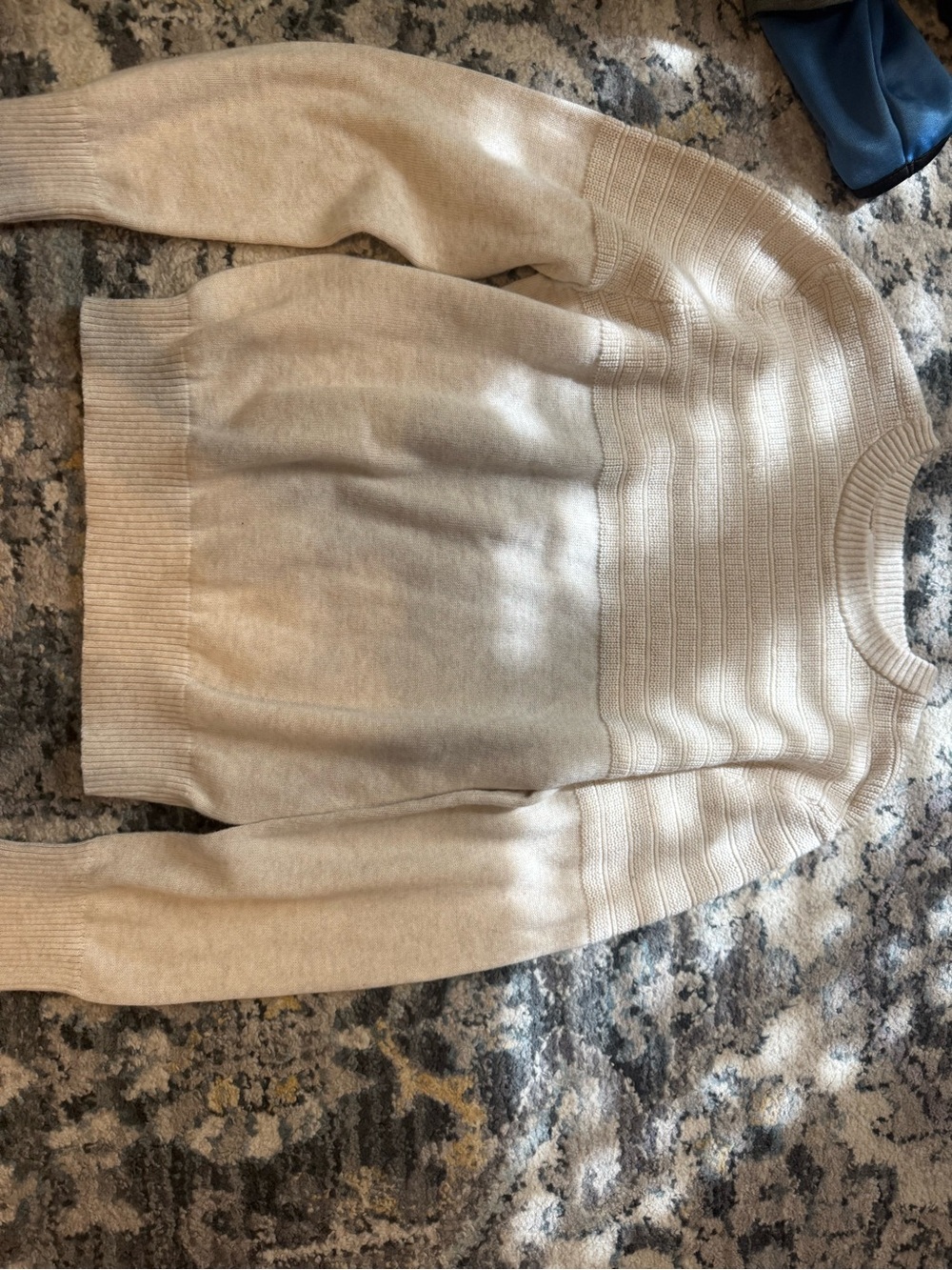 Cat & Jack Cream Knit Crewneck Sweater